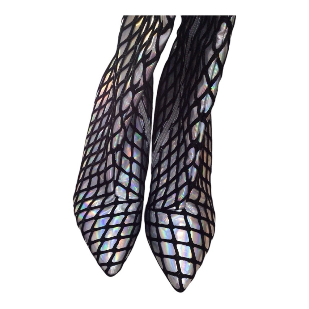 Cape Robbin Halogram Fishnet Thigh High Boots EUC size 6 - Picture 5 of 6
